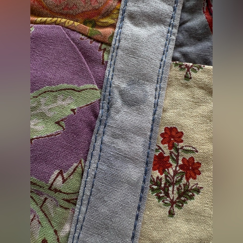 Cottagecore/Boho Patchwork Tote Bag - image 8